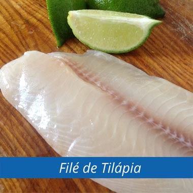 FILÉ DE TILÁPIA. <br><br>Proveniente de cultivo, a Tilápia (Oreochromis niloticus) é um peixe de carne firme, de textura suave e cor clara. Com poucas espinhas e sabor delicado, é ideal para quem quer uma fonte de proteína magra e saborosa.